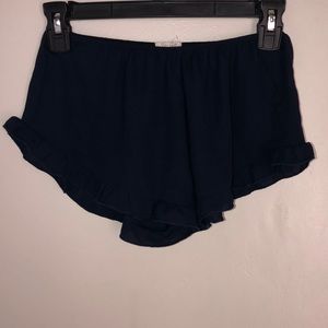 Brandy Melville Navy Satin Vodi Short Shorts